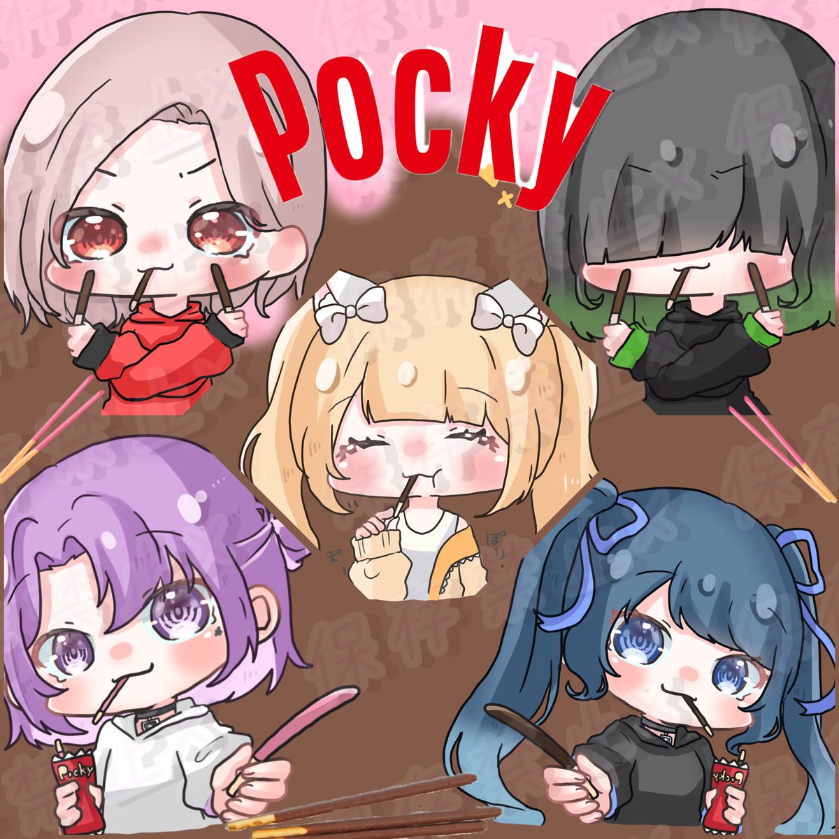 ポッキー量産✨
みんなかわいすぎー🥰

今回もありがとうございます🫶🏻
ポイントカードも1枚目いっぱいに🤭💓

<a href="/3Cqc2/">はるまきちゃん＠依頼受付中！</a> 
#はるまきちゃんの具材