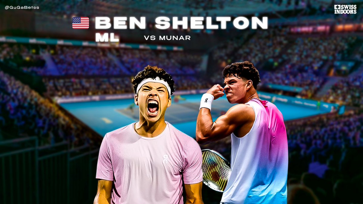 🇨🇭𝗔𝗧𝗣 𝗕𝗮𝘀𝗲𝗹

🇺🇸 Ben Shelton ML @ 1.50/-200

Hit 𝗙𝗢𝗟𝗟𝗢𝗪 - If you’re 𝗧𝗔𝗜𝗟𝗜𝗡𝗚🔒

Ben Shelton comes into this one after a hard fought opening-round win over Majchrzak that lasted nearly three hours. Despite the long match, he showed great composure, firing 13