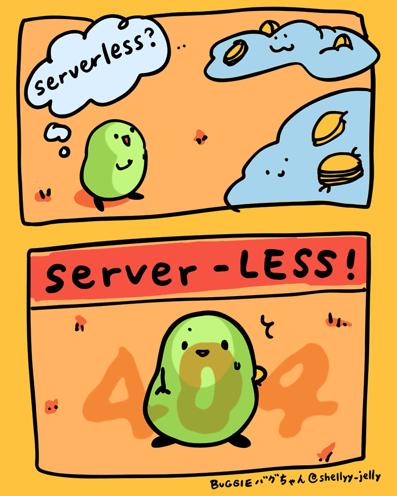 shellyy_jelly's tweet image. the future might be sever-less
#イラスト #art #doodle #oc #originalcharcter #オリジナルキャラクター #エンジニア #お絵描き #aws #バグ #buggie #serverless