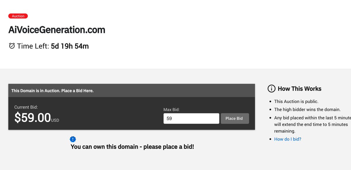 IRachouady's tweet image. 🚨 Premium AI Domain Drop Alert 🚨

 AiVoiceGeneration.com is now available on DropCatch!

Perfect for startups in voice cloning, text-to-speech, or AI narration.

👉 Grab it before it’s gone

#domains #AI #VoiceTech #startups