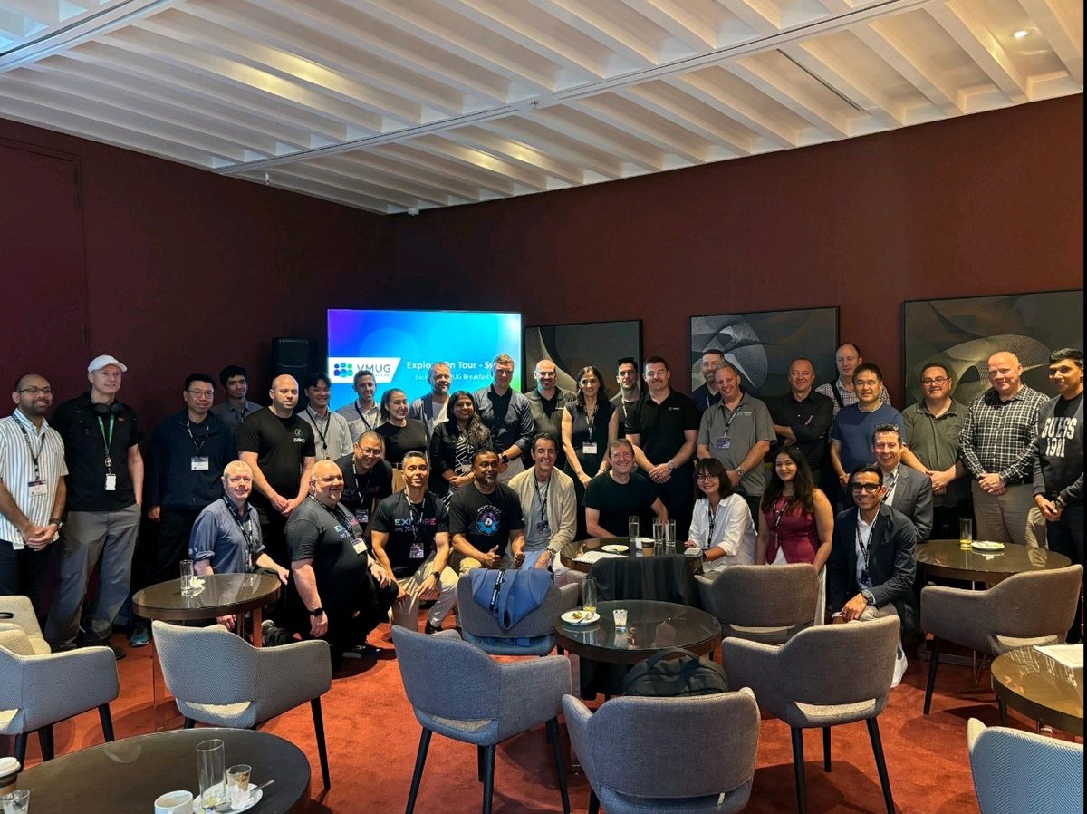 MissSahni's tweet image. What a fantastic day at #VMwareExplore On Tour Sydney! 🎉

Great to see the #Melbourne #VMUG team in action, presenting on stage, attending sessions &amp;amp; representing the community! 

 @MyVMUG #vCommunity @VMwareExplore #vcf9