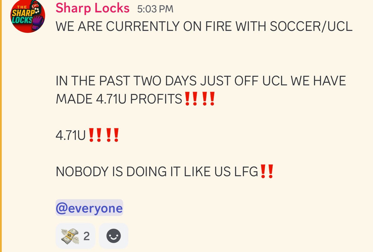 TheSharpLocks's tweet image. DISCORD IN BIO 

#UCL #Bets #soccer #sportsbet #Parlay