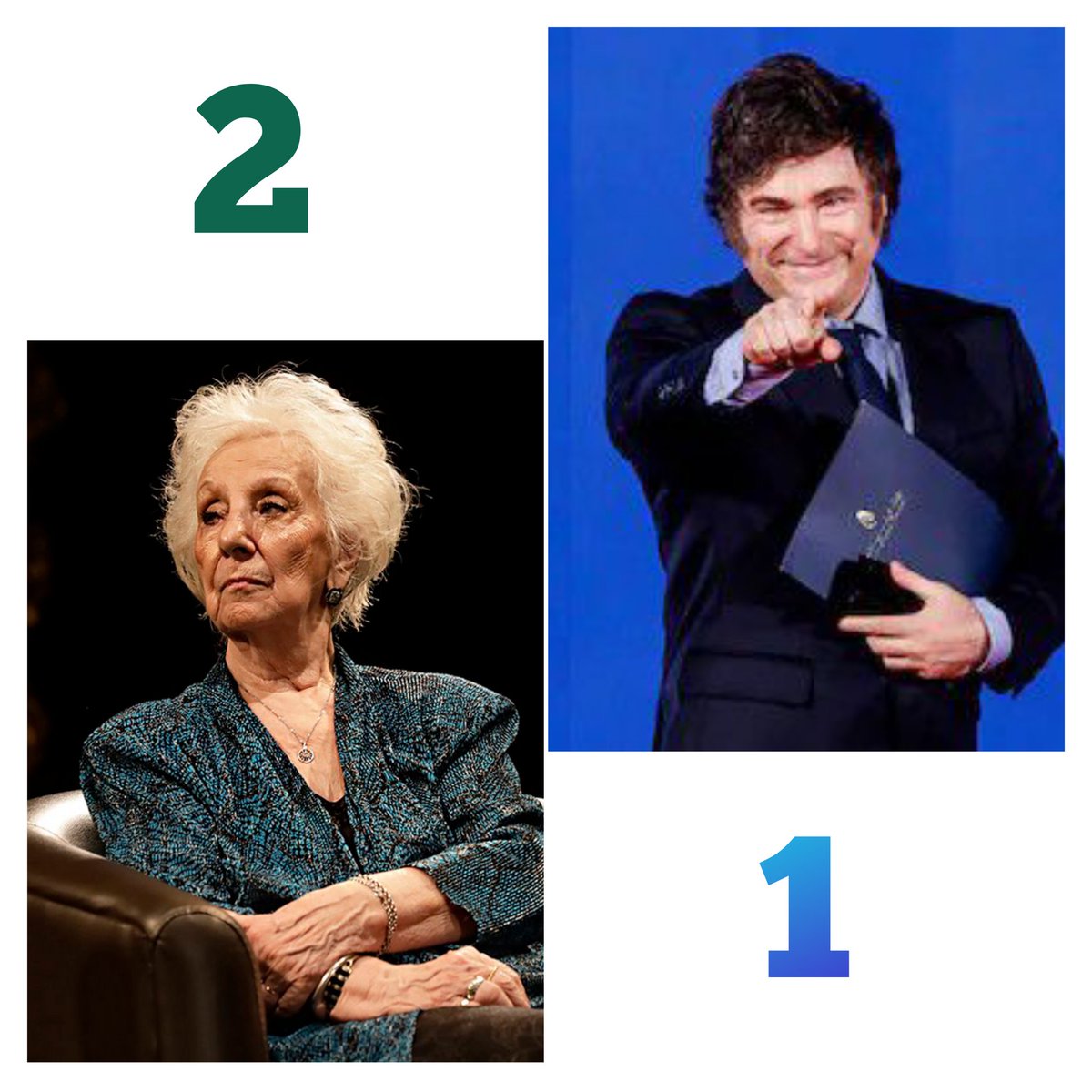 Hoy cumplen años ellos dos..... a quien le llevas un regalo....al "1" o a la "2" ?