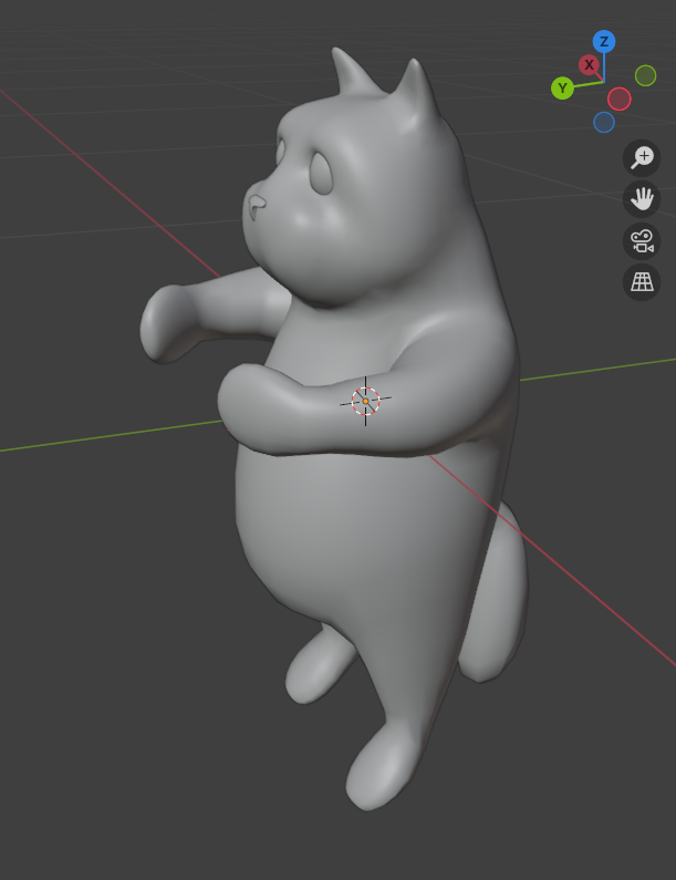 goombaclassic's tweet image. It's been a while since I rigged a 3D character but I managed to do well enough to move on.
Is Muffin reaching out for a hug?