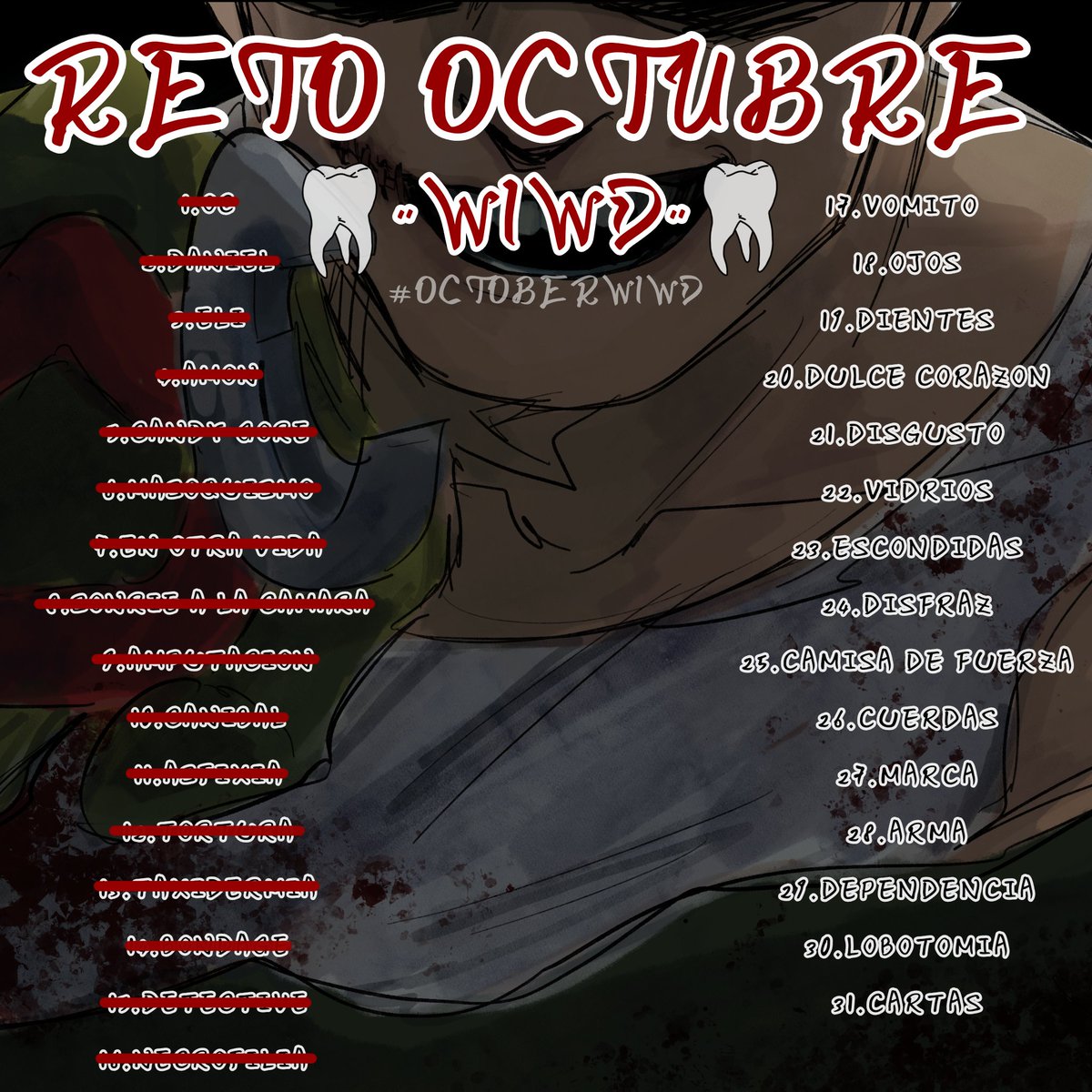 roid044's tweet photo. #OCTOBERW1WD #w1wd #w1wdDaniel @s1ckh34d https://t.co/GBW0LhviQY