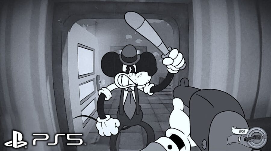 j_a_p_a_h__'s tweet image. 🐭 MOUSE: P.I. for Hire foi adiado para 2026, garantindo mais tempo para polimento. O FPS noir mistura estética de desenhos clássicos com investigação sombria e ação, prometendo entrega de qualidade em várias plataformas. #MOUSEPIForHire