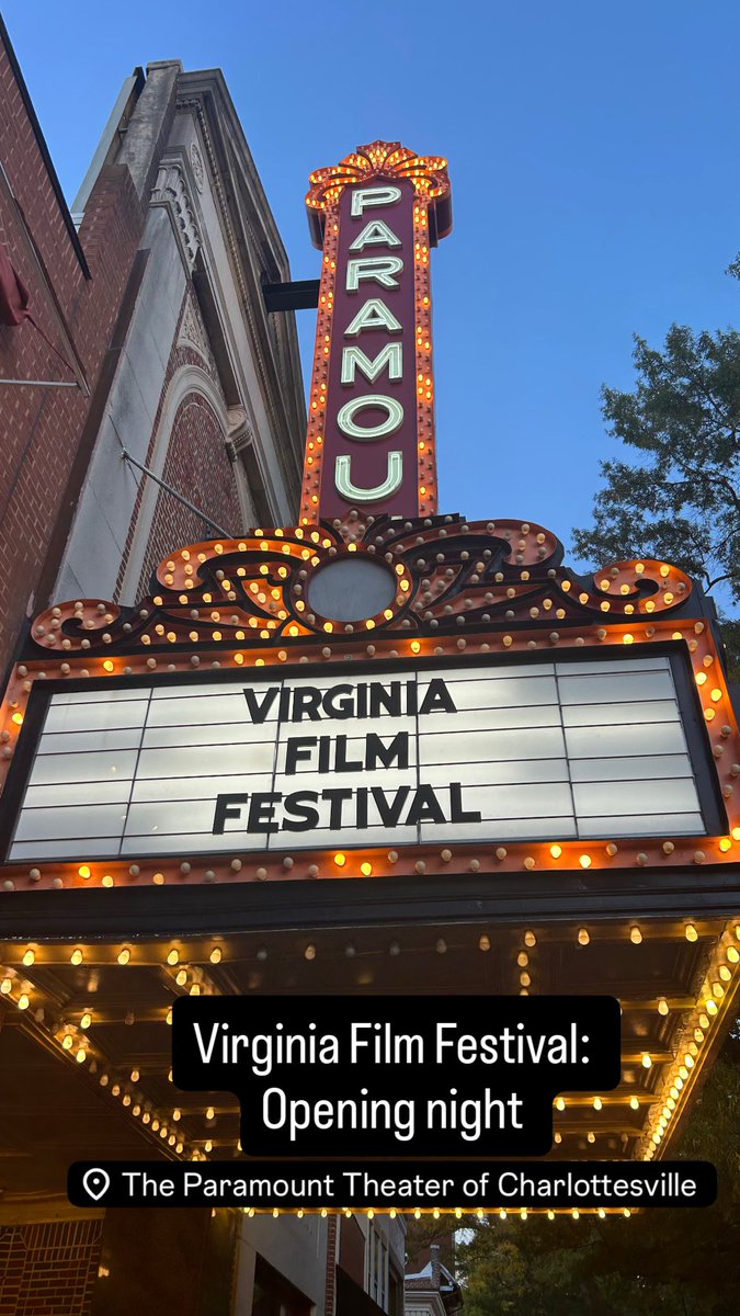 Opening night at the Virginia Film Festival. Excited to see Springsteen: Deliver Me From Nowhere…