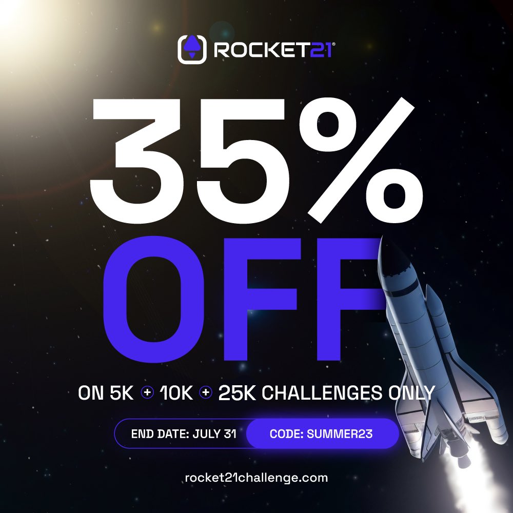 Andrewdiaz_VIP's tweet image. The community is the one who has the power, here you have what you asked for, run and go for that challenge 😎.

COUPON: 35 % OFF
CODE: SUMMER23

Only for 5k + 10k &amp;amp; 25k Challenges 🔥🚀

Let&apos;s goooo Community!!! 🚀

END DATE JULY 31 💥

#Rocket21