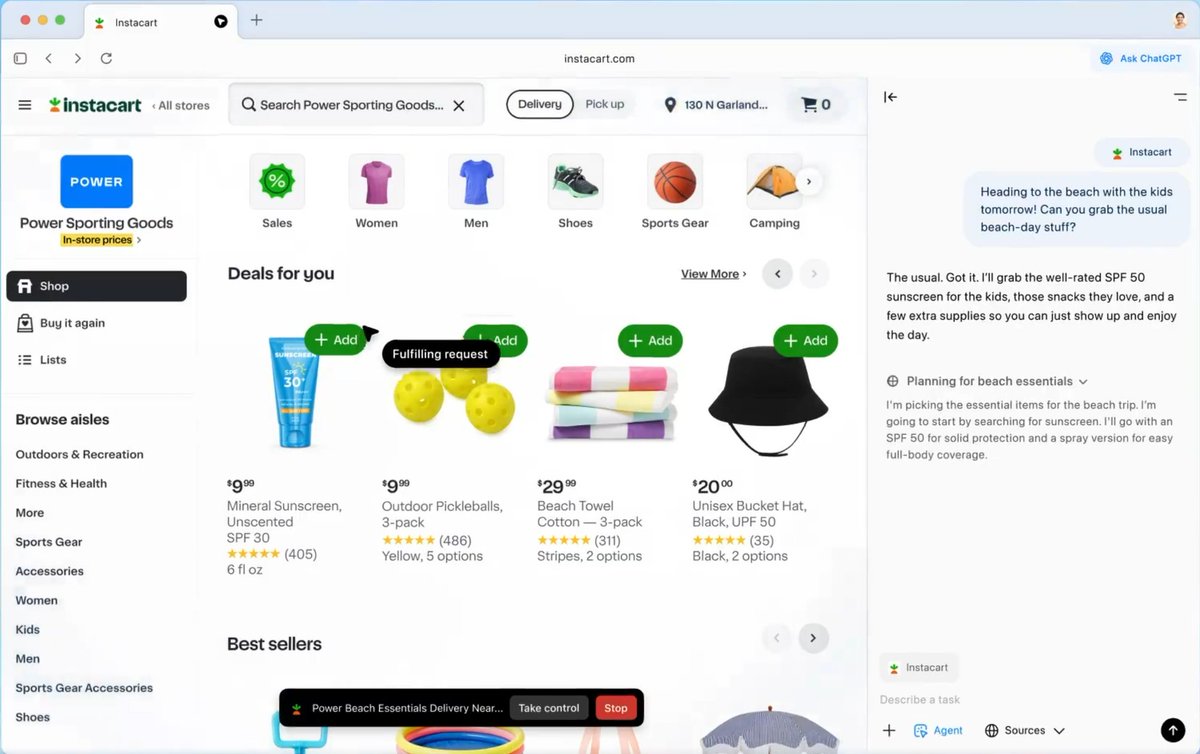 HarleyRo545's tweet image. ChatGPT Atlas&apos;s Agent Mode is paid preview! Only Plus, Pro &amp;amp; Business users get it. Want AI to fill forms or order? Upgrade first! #PaidAI #ChatGPTPlus #AtlasAgent