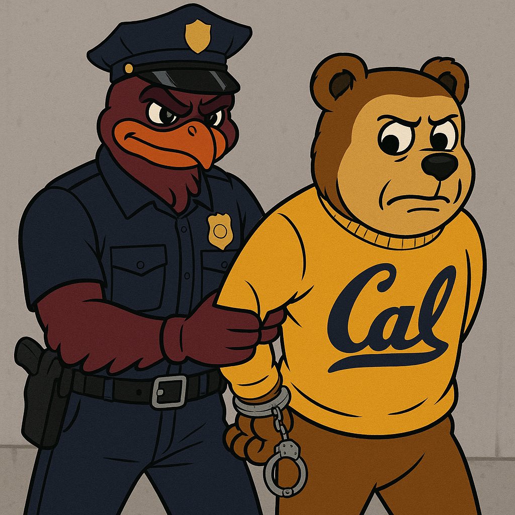 niannoneiii's tweet image. The Hokie arresting the wokie who won’t wear pants after landing in Roanoke #calgorithm