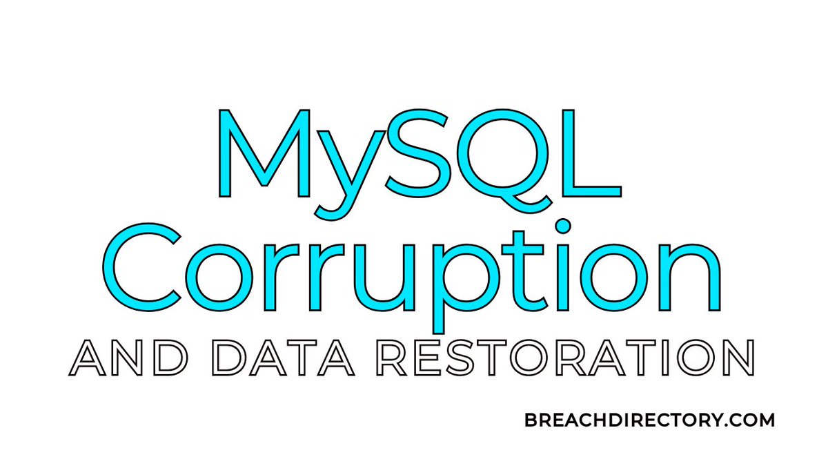 BreachDirectory's tweet image. This blog will walk you through ways to overcome database corruption which can be the cause of errors like the error: MySQL shutdown unexpectedly.
breachdirectory.com/blog/beyond-er…
#mysql #mariadb #error #BreachDirectory