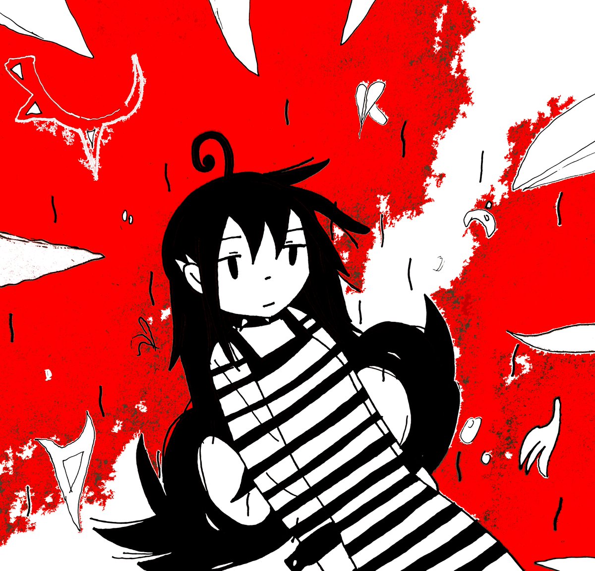 BattleUnder's tweet photo. UnderTober: The Second One
Jour 22 : Black, Red, White
https://t.co/8TzEphBmrC
#Hacchi #quq https://t.co/BUmkSwlZmK