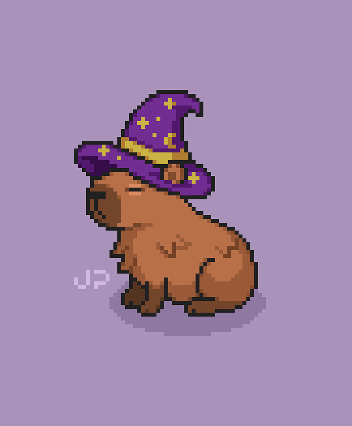 Someone *really* wanted me to draw this 

#pixelart #Capybara