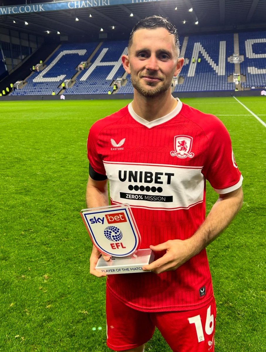 𝐀𝐥𝐚𝐧 𝐁𝐫𝐨𝐰𝐧𝐞 𝐢𝐬 𝐥𝐨𝐯𝐢𝐧𝐠 𝐥𝐢𝐟𝐞 𝐚𝐭 𝐌𝐢𝐝𝐝𝐥𝐞𝐬𝐛𝐫𝐨𝐮𝐠𝐡!🇮🇪

After starring in Boro’s 2-1 win over Ipswich on Friday, Browne was even better tonight - dominating all over the pitch in their 1-0 victory against Sheffield Wednesday, earning Man of the Match.