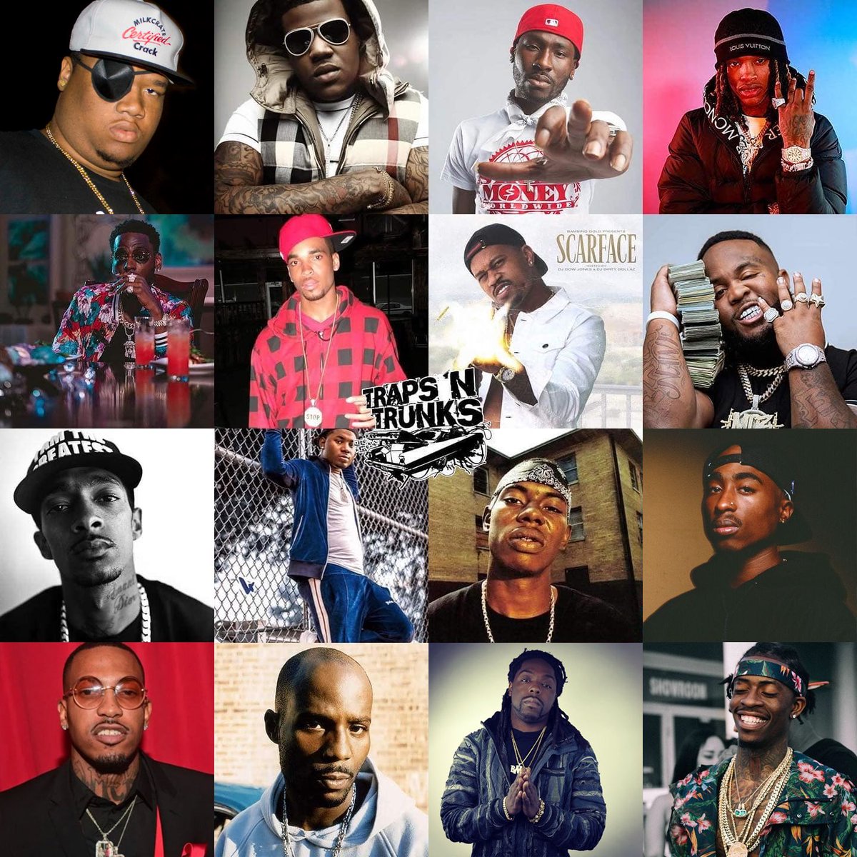 trapsntrunks's tweet photo. Which rapper's death hit you the hardest? 🕊️ https://t.co/2dt1Qd43Pi