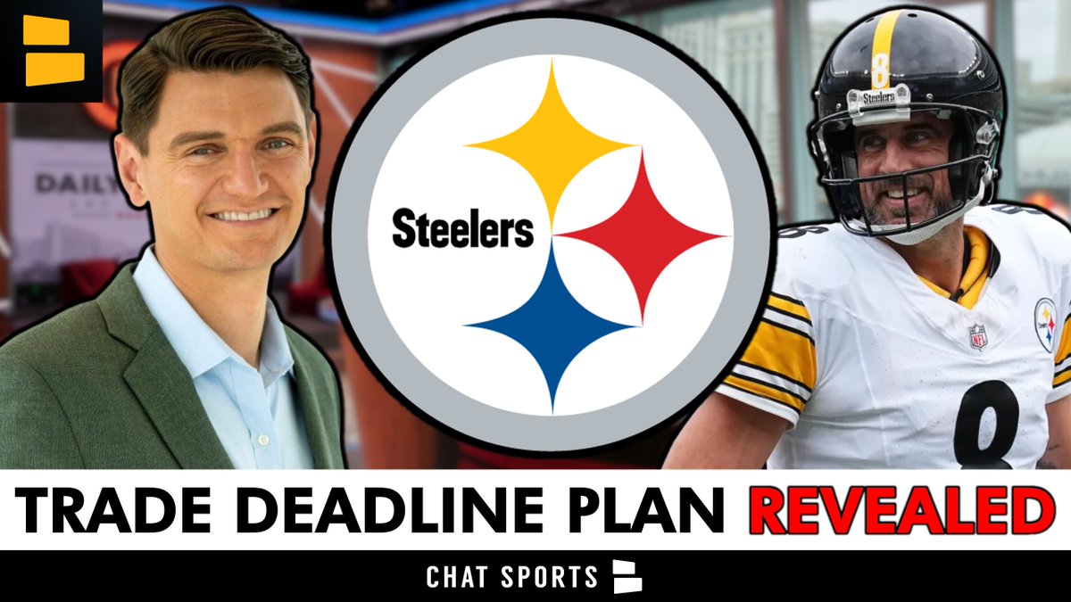 An ESPN NFL Insider just SPILLED THE BEANS on how the Steelers are going to approach the trade deadline this year + will we get a Year 2 of Aaron Rodgers in Pittsburgh? 👀

CLICK THE LINK to watch tonight's edition of Steelers Talk: ⬇️

youtube.com/watch?v=l4vJy1…

<a href="/ChatSports/">Chat Sports</a>