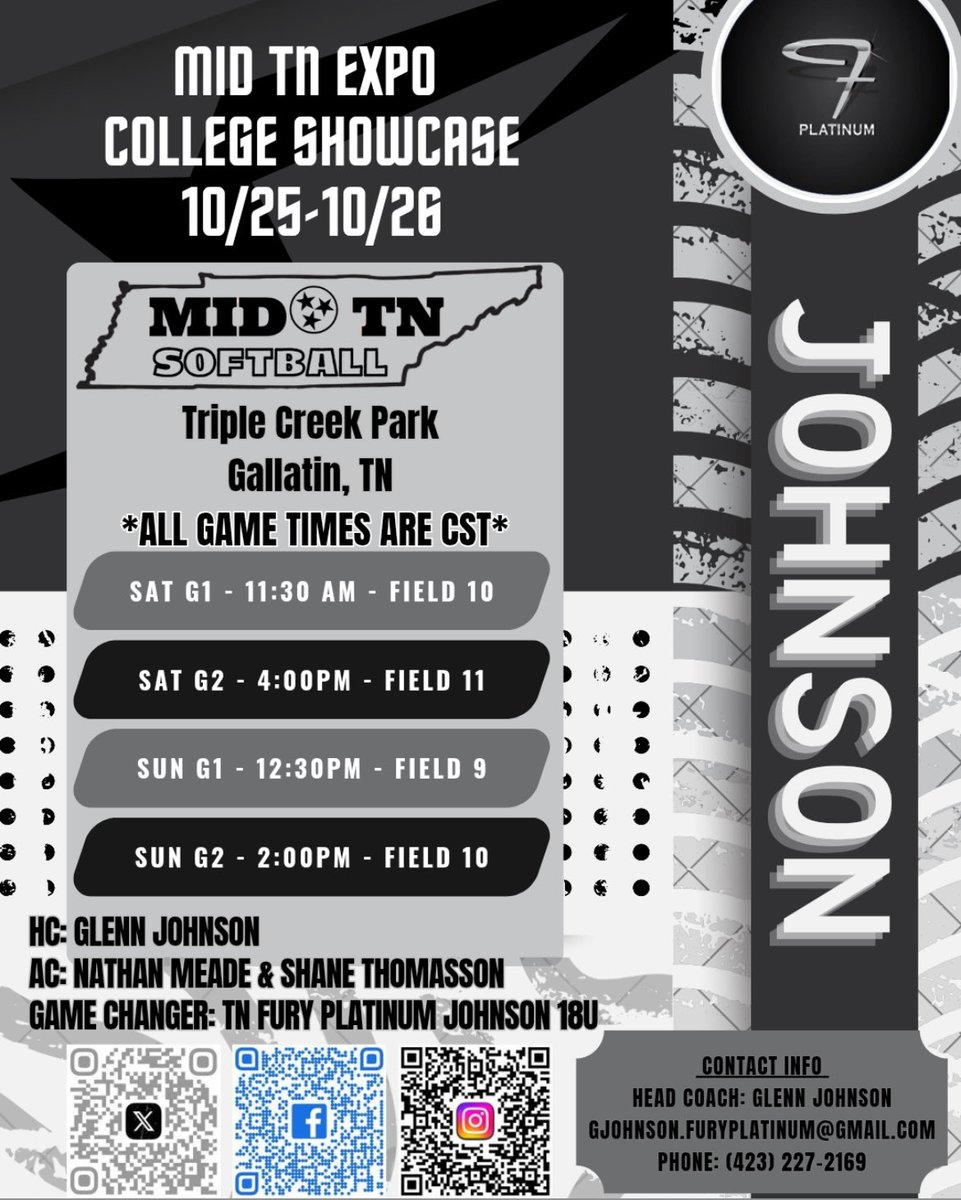 Another weekend!!! <a href="/fplatinumjohnsn/">TN Fury Platinum Johnson</a> <a href="/JURoyalsSB/">Johnson University Softball</a> <a href="/DaynaCarter5/">Dayna Carter</a> <a href="/coachmass2214/">coachmass</a>