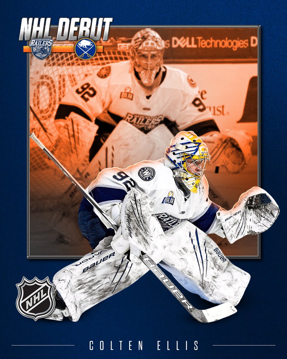 Congratulations to former Railer Colten Ellis on making his <a href="/NHL/">NHL</a> debut with the Buffalo Sabres tonight! 🚂

Read more: tinyurl.com/5bt2yc6a

#RailersHC | <a href="/ECHL/">ECHL</a>