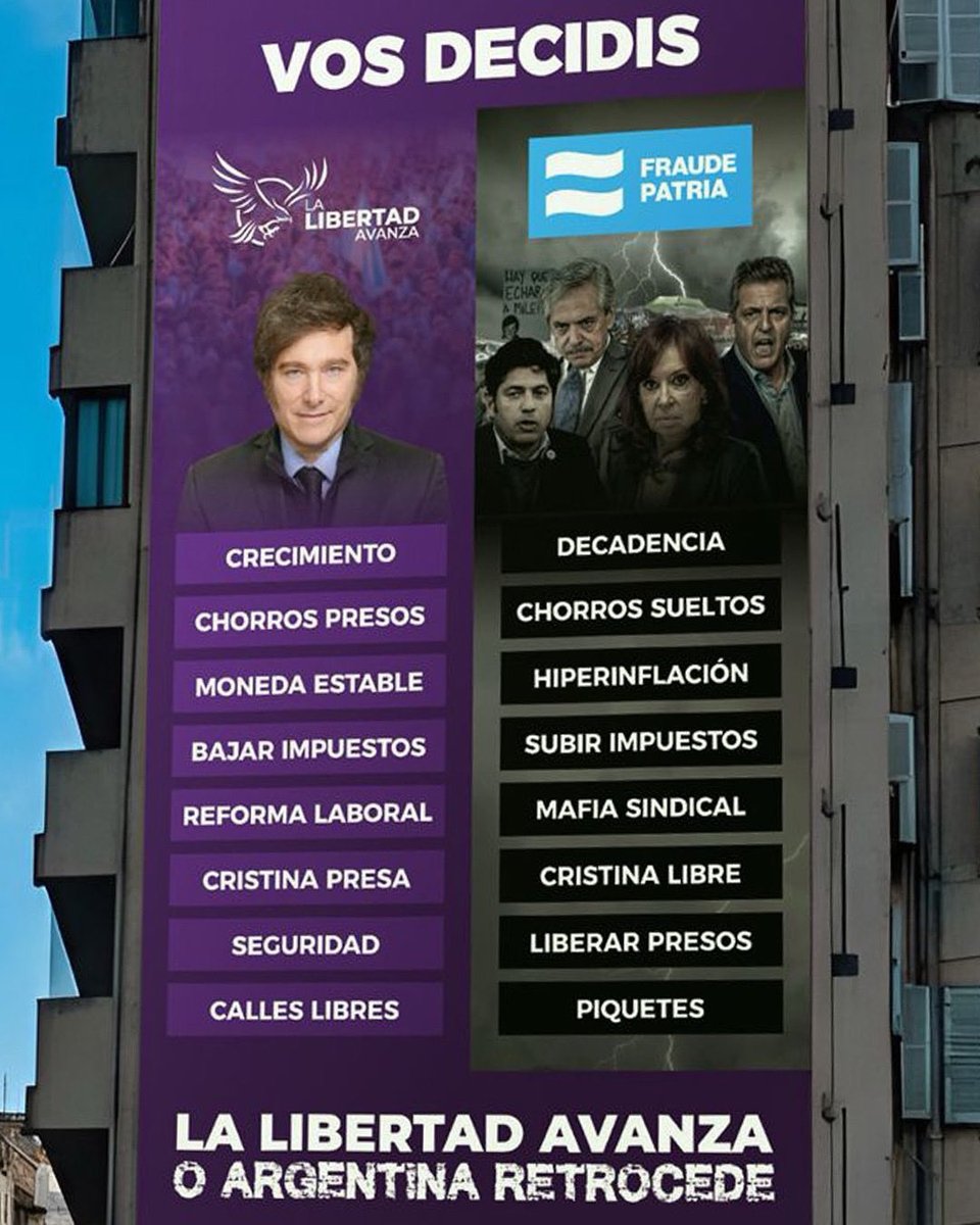 👇🏻 Vos decidís: ¿Qué preferís?

1 - Libertad ✅
2 - #FuerzaNarco ❌