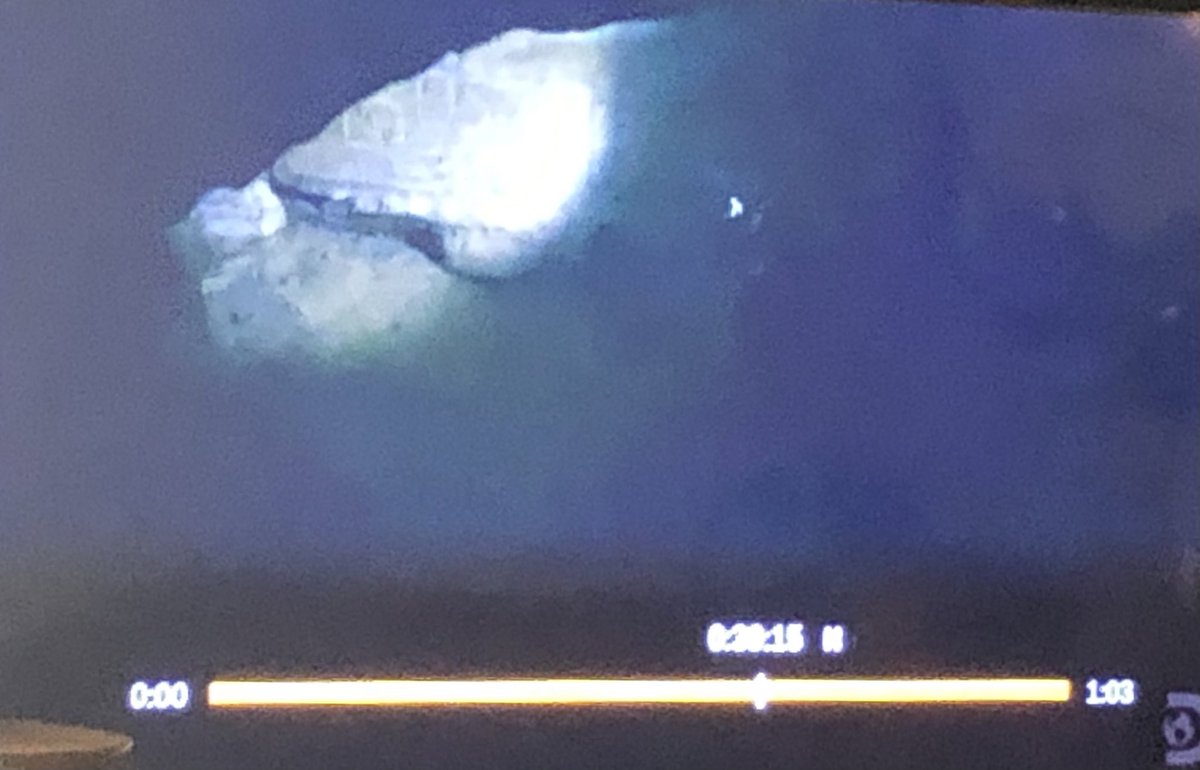 Horinstoon's tweet photo. @AcordRussell 
Is this cave writing? Time was 39:16 on my TV. https://t.co/LCodAzi6N2