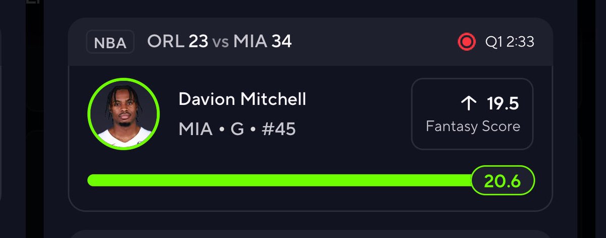 DFS_EdgeCalc's tweet image. Davion Mitchell clears before the 1st quarter even ends! 🔥
We love quick hits here, one of the free plays straight from our Fantasy Score Sheets!
Full sheets go out daily covering NBA, NFL, CFB & more, DM to get access 💰
#PrizePicks #DFS #NBA #FantasyScore #SportsBetting