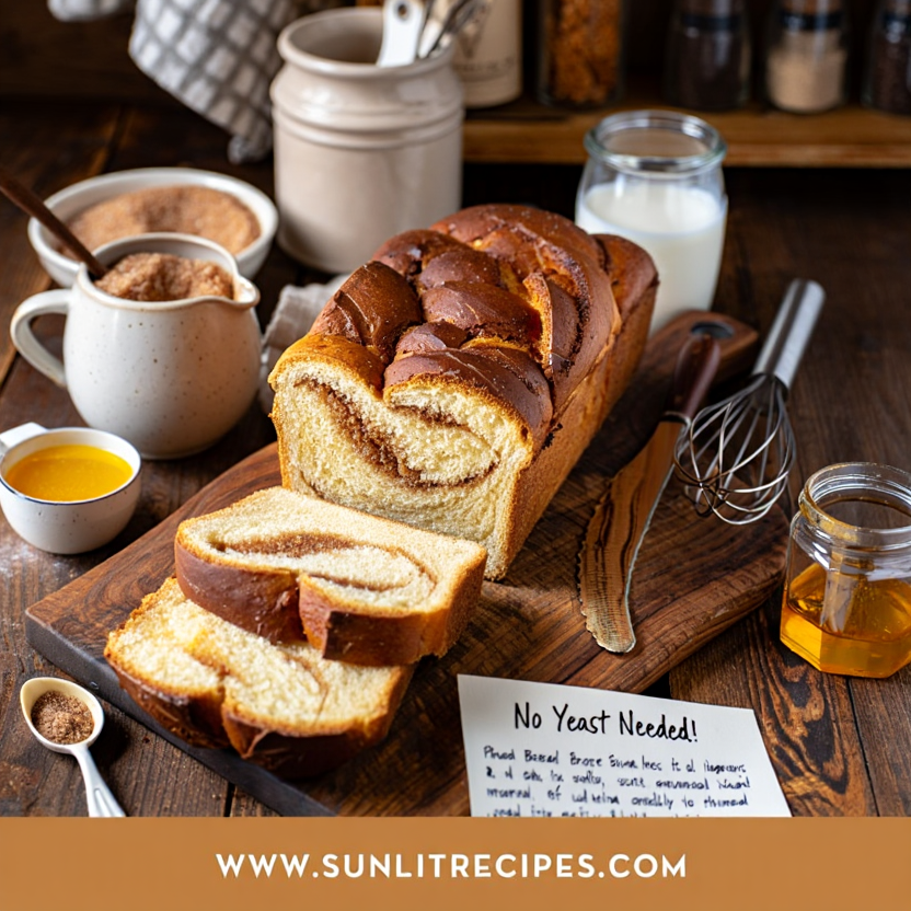 SunlitRecipes's tweet image. Craving cinnamon bread? Try our no-yeast recipe! Sweet, soft, and perfect for beginners. Make a delicious loaf in no time! #NoYeastBread #CinnamonBread #EasyRecipe
👉Check out Full Recipe: sunlitrecipes.com/2025/03/no-yea…
