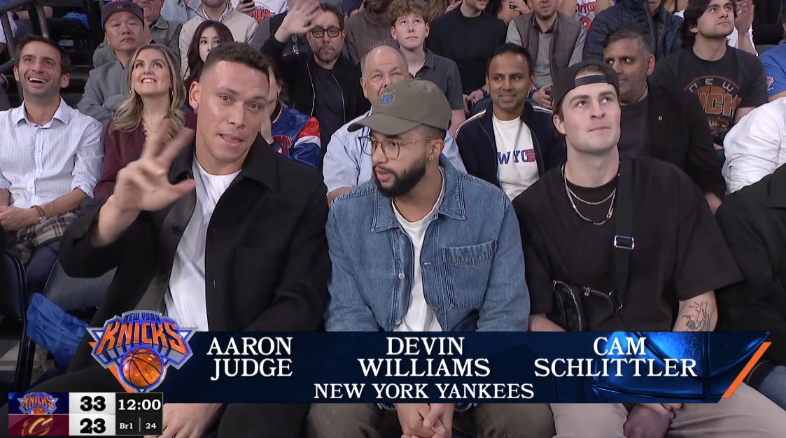 THE BOYS AT THE KNICKS GAME