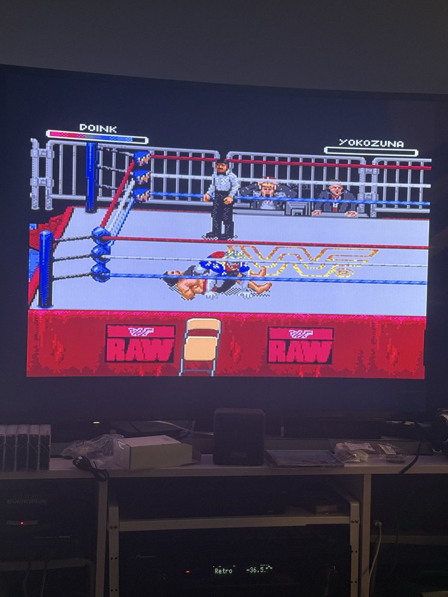 My son learning me some WWF Raw