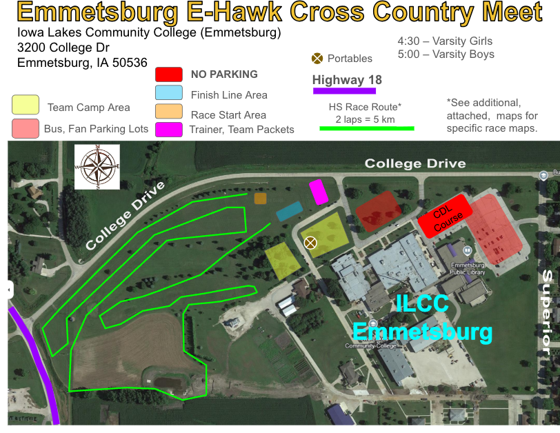 hinton_xc's tweet photo. State Qualifying XC Meet Info
Thursday, October 23rd
Iowa Lakes Community College - Emmetsburg
1A Girls - 4:00 PM
1A Boys - 4:40 PM
State Qualifiers: Top 10 Individuals, Top 2 Teams
Out after 4th, 🚍 leaves 12:30
#makeithappen https://t.co/kszlUncUNi