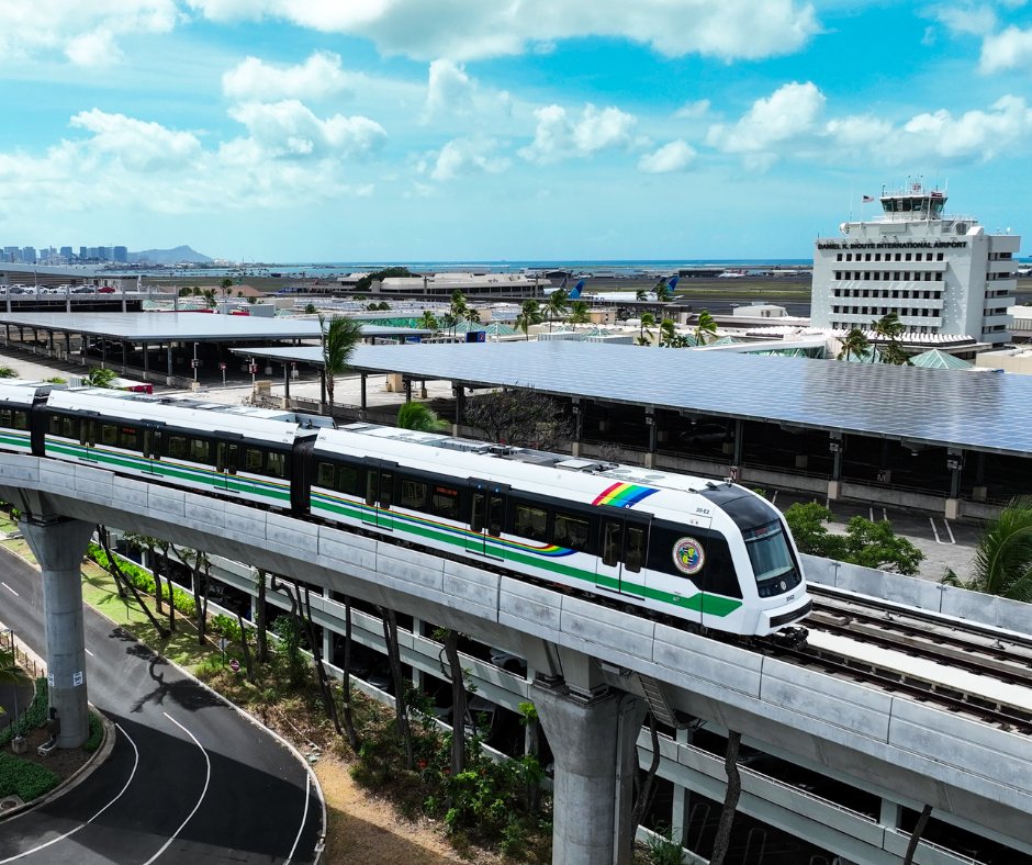 Oʻahu welcomes all! Accessible multi-modal public transit &amp; new Skyline rail station open at HNL make getting around easy. #GlobalDiversityAwarenessMonth #VisitOahu