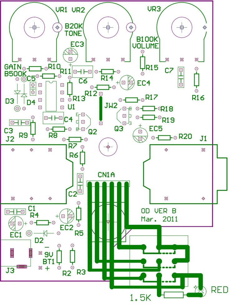 TS-808 (Tube Screamer) Clone: This overdrive pedal uses an op-amp and diodes for clipping. It’s a great way to learn about gain stages, tone control, and clipping.