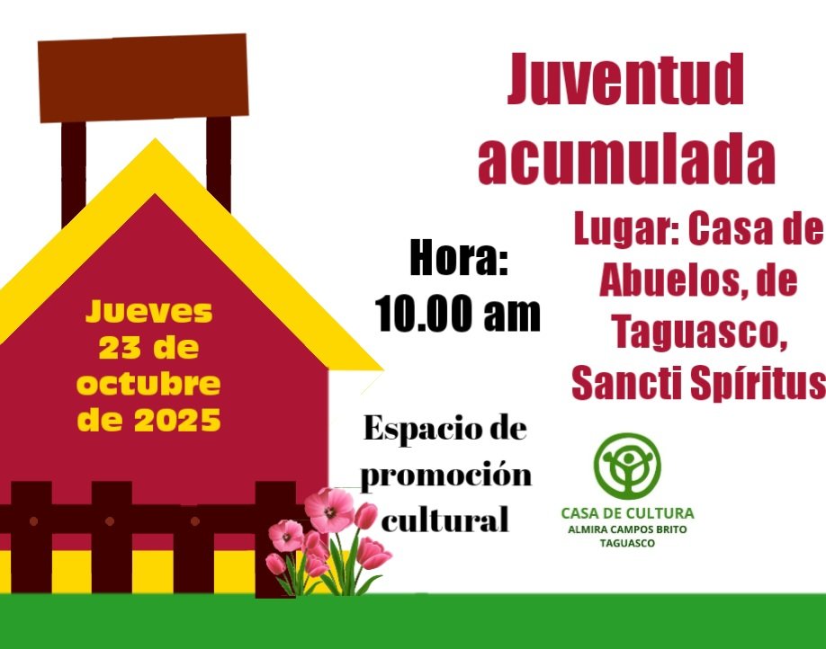 Un espacio para nuestros abuelos. #Taguasco #CulturaTaguasco 
#CasasDeCulturaSS
#CulturaEspirituana
#SanctiSpíritusEnMarcha
#LaCulturaEnBuenasManos