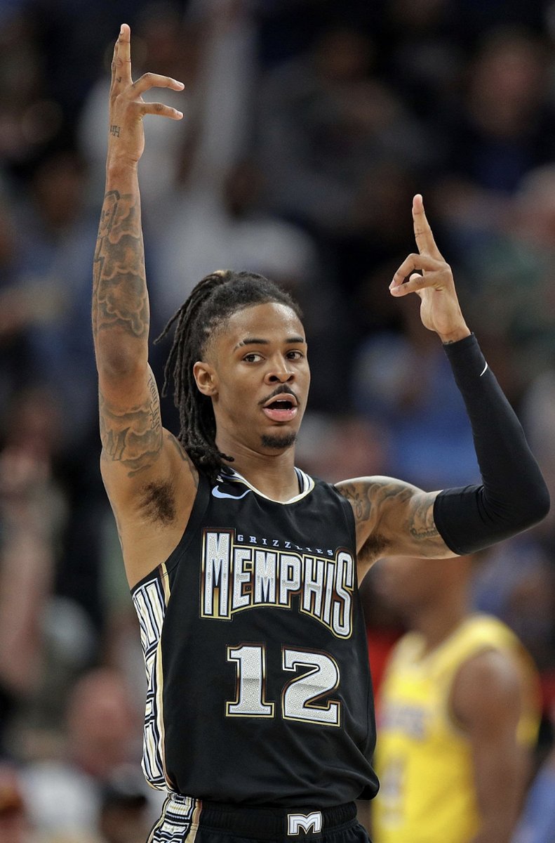 Goattcapper's tweet image. Ja Morant O24.5 pts -110 

#NBA #grizzlies