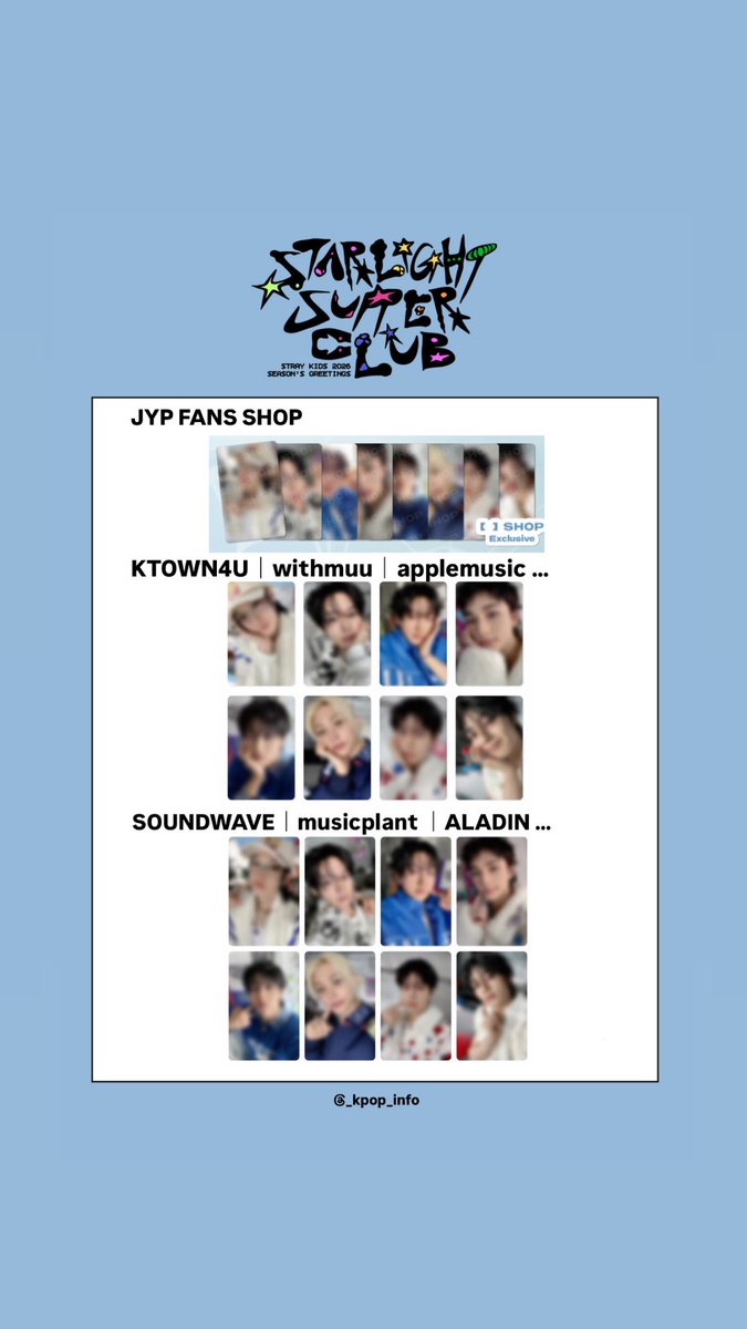 Stray Kids 2026 Season's Greetings [STARLIGHT SUPPER CLUB] スキズ