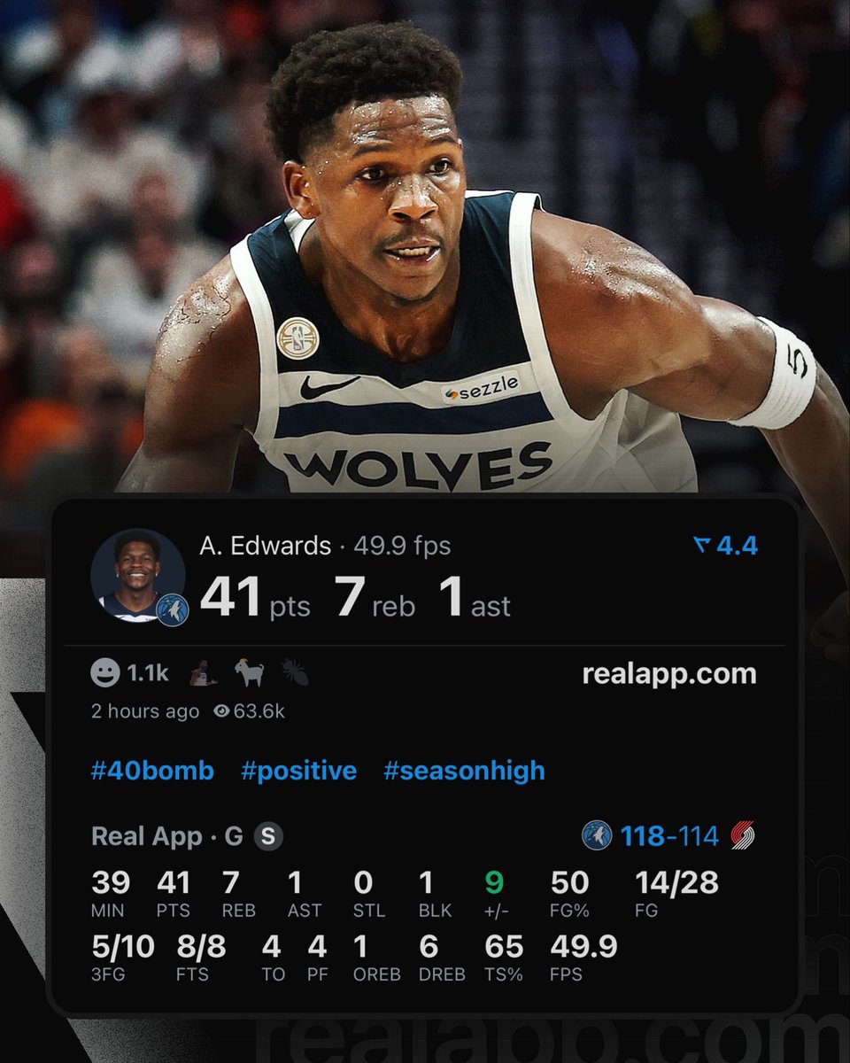 Anthony Edwards just had the most points in a season opener in Timberwolves history.