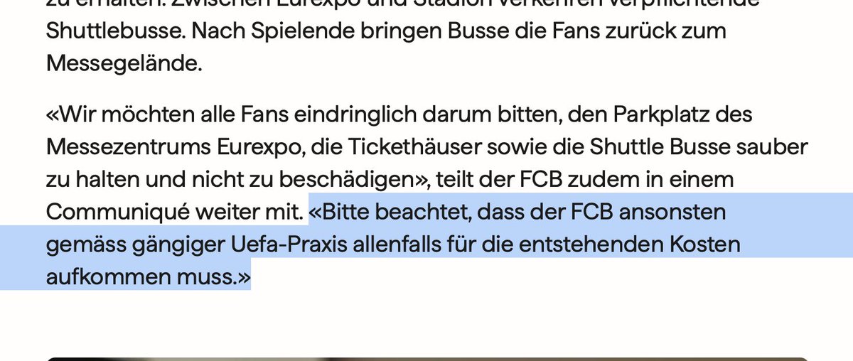 Nur so geht das: Der FCB muss alle Schäden bezahlen, die Hooligans verursachen. Plötzlich ist das Laissez-faire vorbei. Das sollten wir dringend auch in der Schweiz einführen, bei allen Spielen. Anders lernen die Hooligans nie, anständig aufzutreten in der Stadt. #rotblaulive