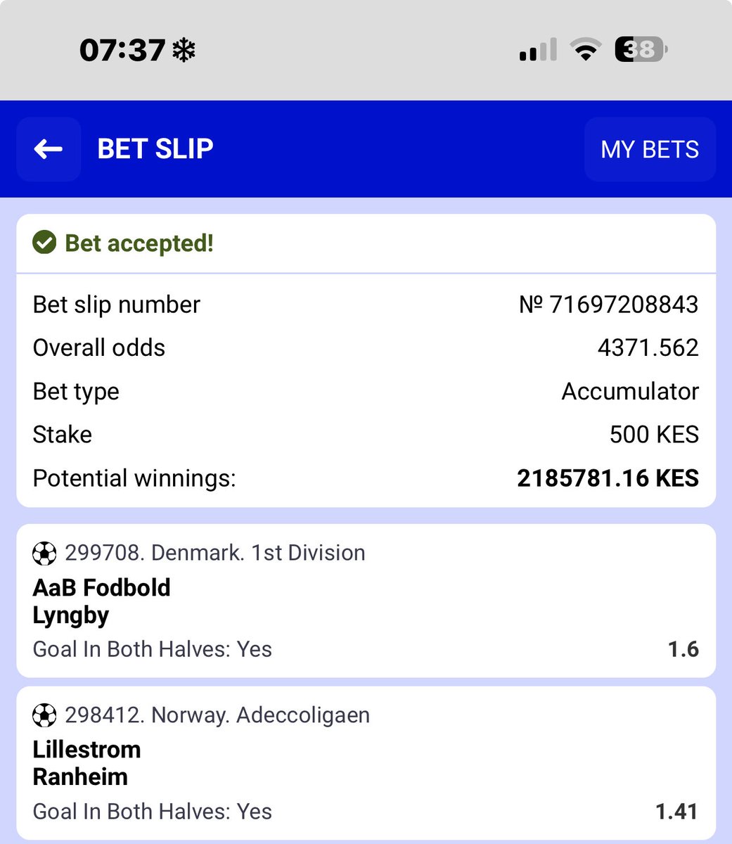 4371 odds for today 🍀💵

Paripesa bet code 👉 A5YLQ

Join Paripesa now 📱 paripesa.bet/kimathi
Use promo code 👉KIMATHI