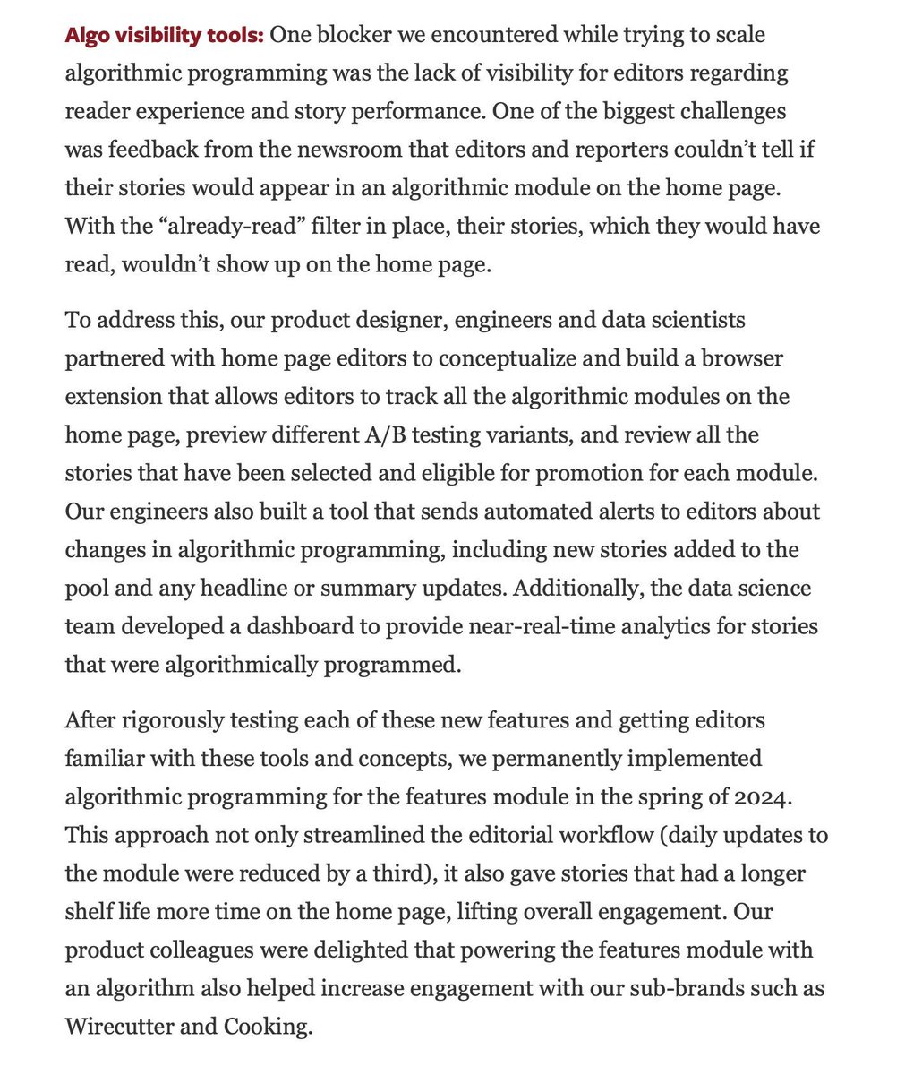 gp_pulipaka's tweet image. How The New York Times Incorporates Algorithmic Recommendations to Curate its Home Page! #BigData #Analytics #DataScience #AI #MachineLearning #NLProc #IoT #IIoT #PyTorch #Python #RStats #TensorFlow #Java #JavaScript #ReactJS #GoLang #CloudComputing #Serverless #DataScientist…