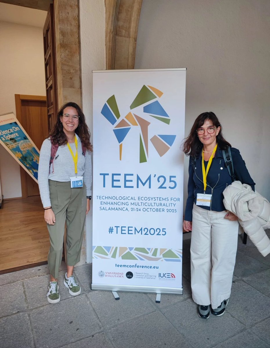 ClaudiaGrossi4's tweet photo. La Marina Ristol, doctoranda del projecte #PhyTracer de ICE_UPC @ETSEIB_UPC esta participant en el congrés #TEEM25 on ha presentat els seus objectius de recerca: detectar i enrradicar conceptes erronis de les lleis de netwon en l’alumnat #DFIS @pino_in_bcn 😎😎 https://t.co/7dEhk8gGQc