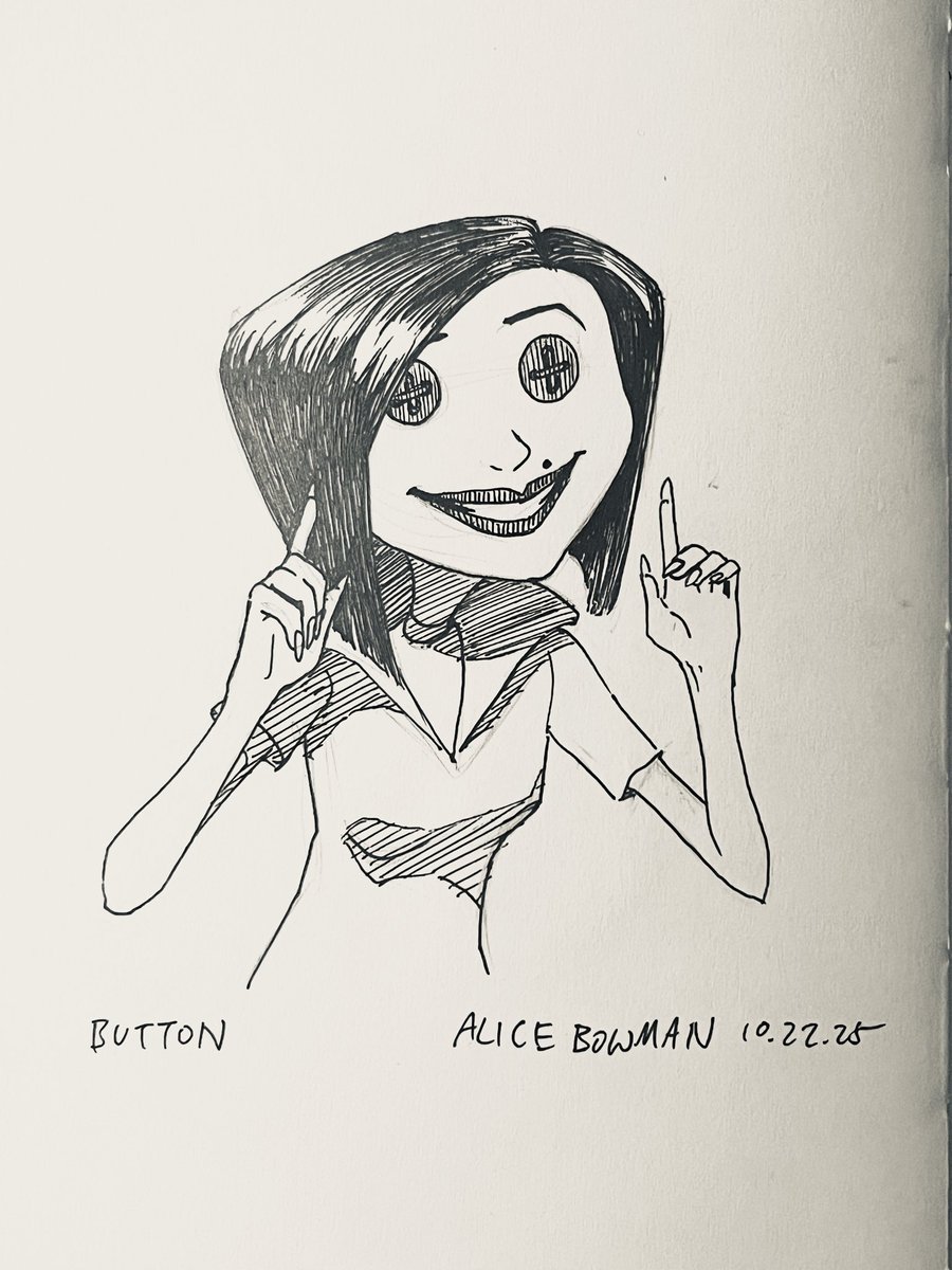 coccoderma's tweet image. #inktober day 22: Button
coraline's Other Mother
