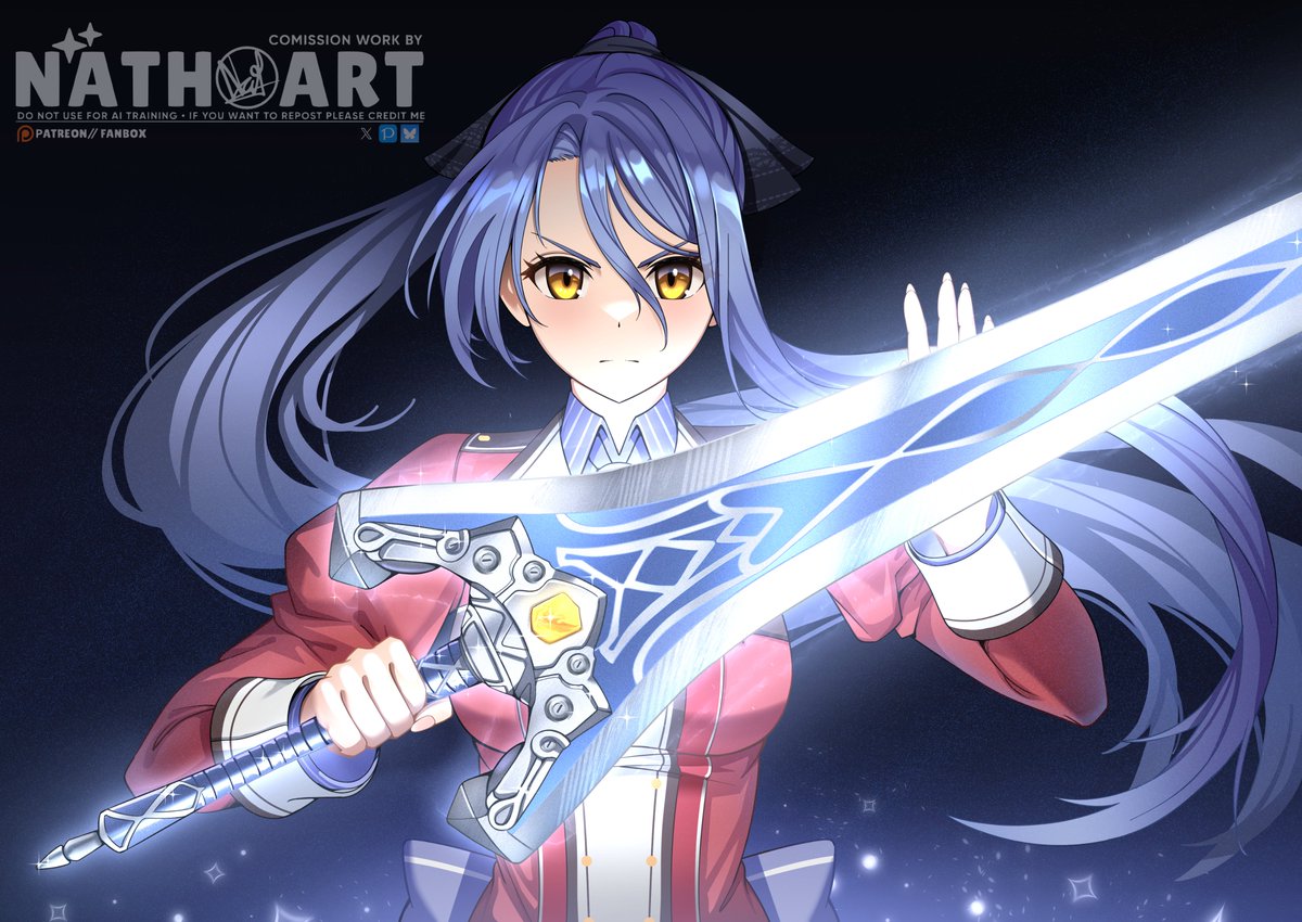 nathoart's tweet image. Commission work
Laura S. Arseid from Trails of Cold Steel!
#trailsofcoldsteel #falcom #VGenComm