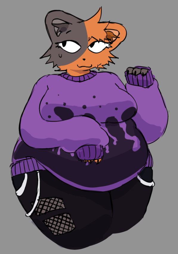 HELLO FAT NATION!!!

BEHOLD!! THE FIRST ART OF MY OC, MAE!!

Made my an amazing oomf of mine who wishes to stay anonymous, Mae is basically how I envision myself (basically a self-insert). 

I'M SO HAPPY I LOVE THIS ART LOOK AT HERRRR

Would you rub her bellay?? :3c
