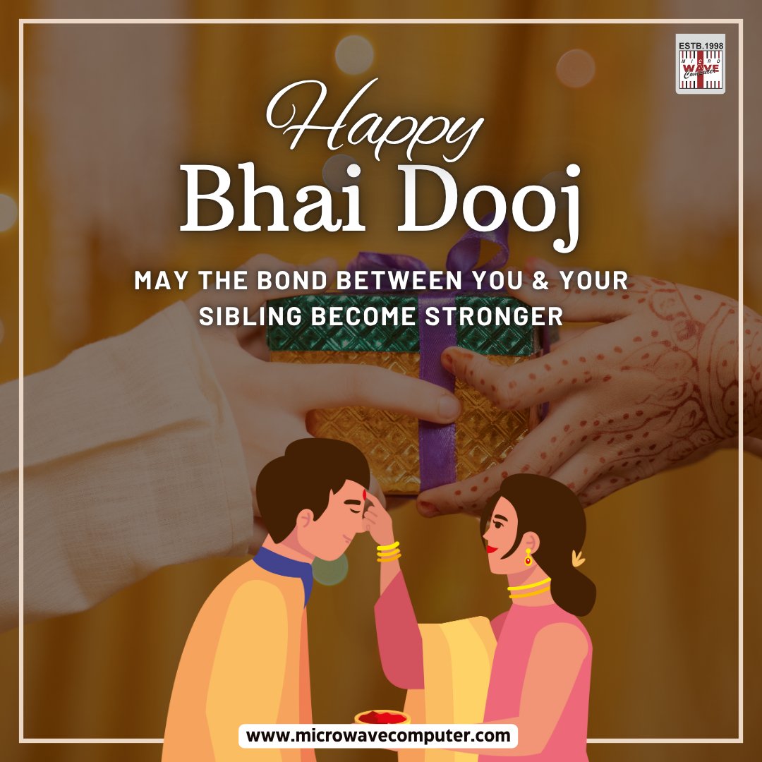 mwc_98's tweet image. 📸✨ Celebrating the special bond of love and protection this Bhai Dooj! 💖👫
🌸 May your brother-sister bond grow stronger with joy and blessings. 🙏💫
#basiccomputercourse #digitalmarketing #webdevelopment #DCA #adca #accounts #webdesigningcourse #microwavecomputer #khanna