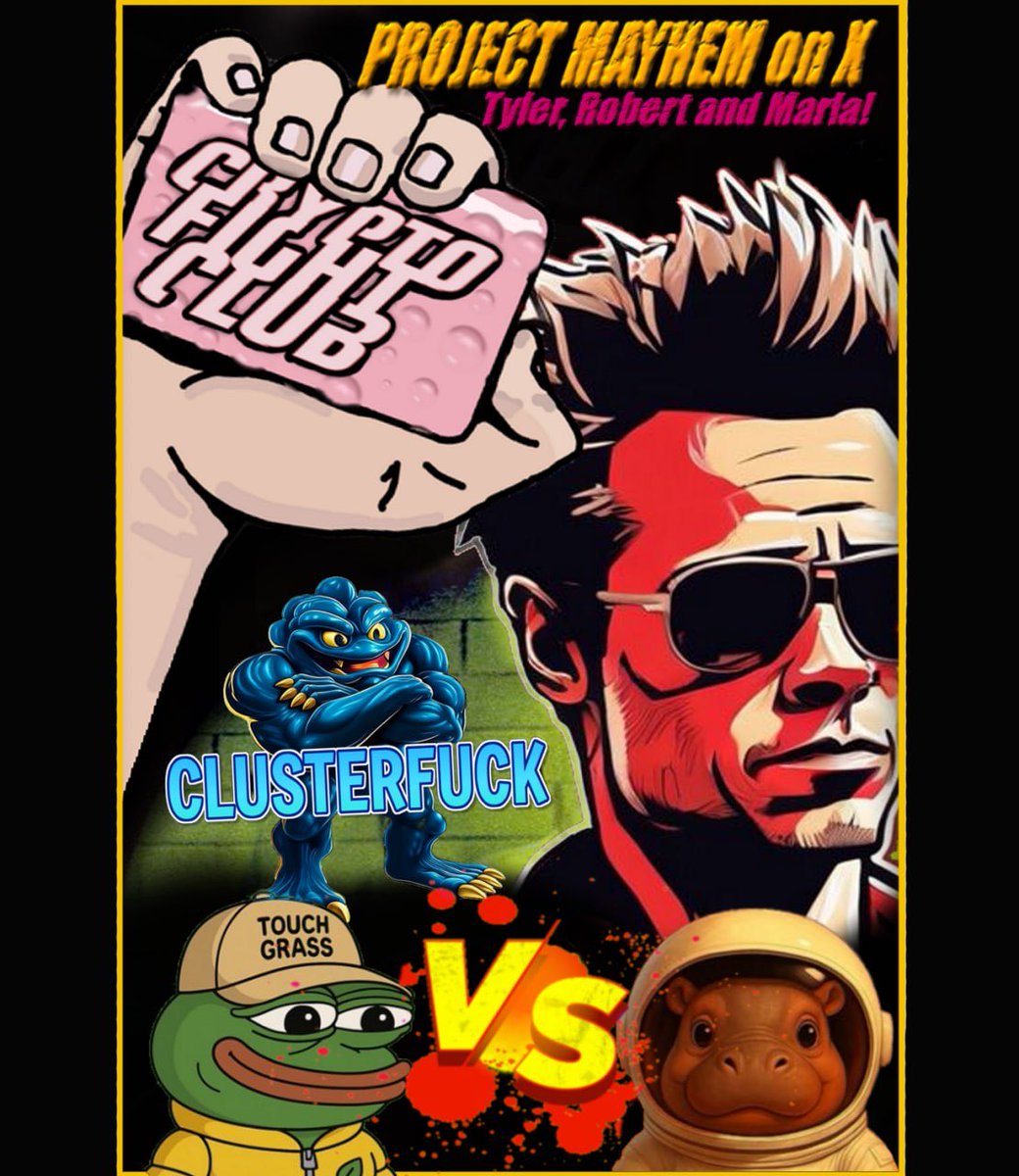 Crypto Fight Club Official๐ค (@cfconsolana) on Twitter photo We are excited to announce this weeks fight between <a href="/MarsPygmy_/">Mars</a> and the newcomers <a href="/touchgrasspump/">TouchGrass ๐ฑ</a> ๐๐
Join us in our Space at 8:00PM EST as we congratulate ๐<a href="/Clusterfuck_SOL/">CLUSTERFUCK๐ซง</a> on their win last week.
Donโt miss this Space๐
x.com/i/spaces/1ypKdโฆ We are excited to announce this weeks fight between <a href="/MarsPygmy_/">Mars</a> and the newcomers <a href="/touchgrasspump/">TouchGrass ๐ฑ</a> ๐๐
Join us in our Space at 8:00PM EST as we congratulate ๐<a href="/Clusterfuck_SOL/">CLUSTERFUCK๐ซง</a> on their win last week.
Donโt miss this Space๐
x.com/i/spaces/1ypKdโฆ
