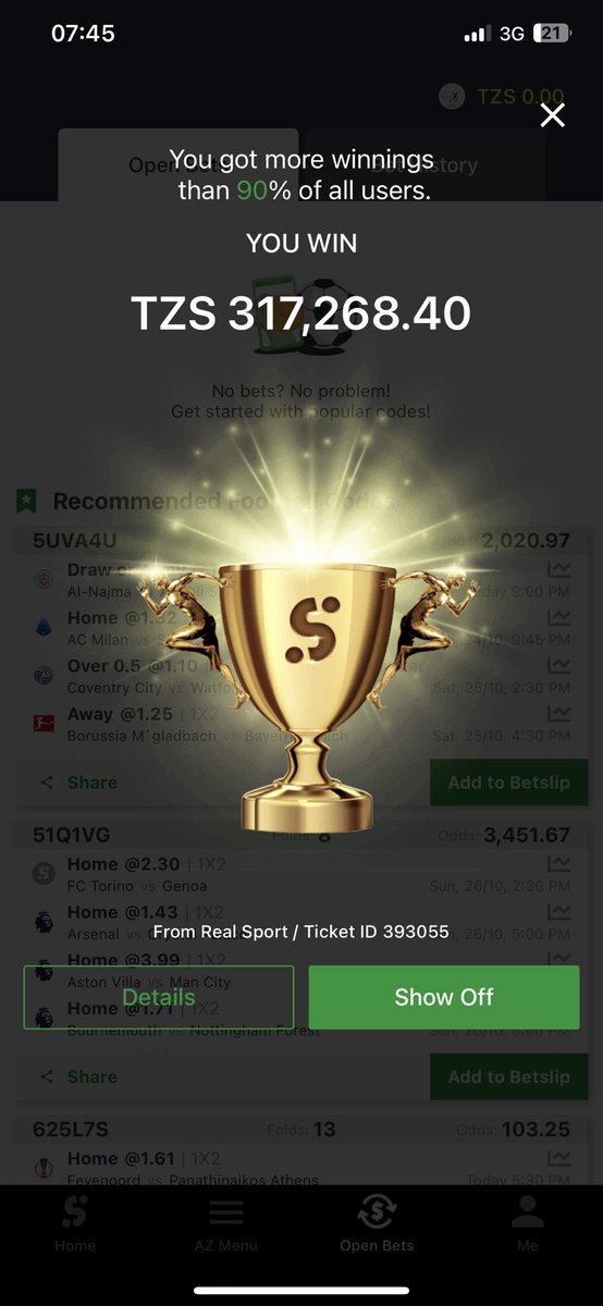 BOOM🏃🏻‍♂️🏃🏻‍♂️🏃🏻‍♂️

Breakfast ya asubuhi

17,000 nagawa kwa wanangu… weka namba chap

Hakikisha una like na kurepost✅