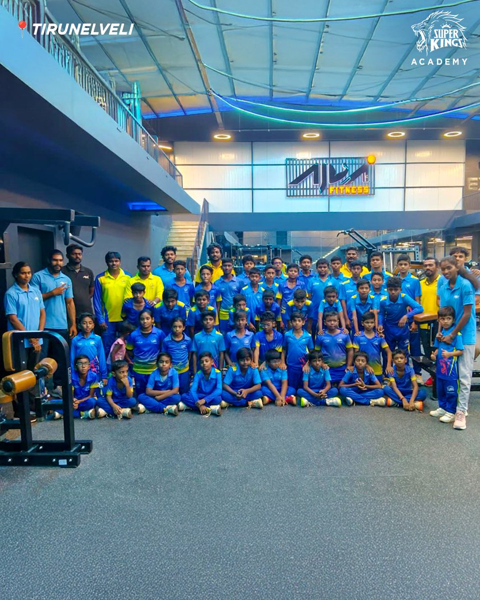 Training beyond the nets 💪
#SuperKingsAcademy Tirunelveli students building strength and stamina in the gym! 

To join SKA Tirunelveli at St.Xavier’s college 📞 96295 72334

#SuperKingsAcademy 🏏
#TrainLikeASuperKing 🦁
#Cricket #CricketCoaching #SKATirunelveli

(SKA, Cricket,
