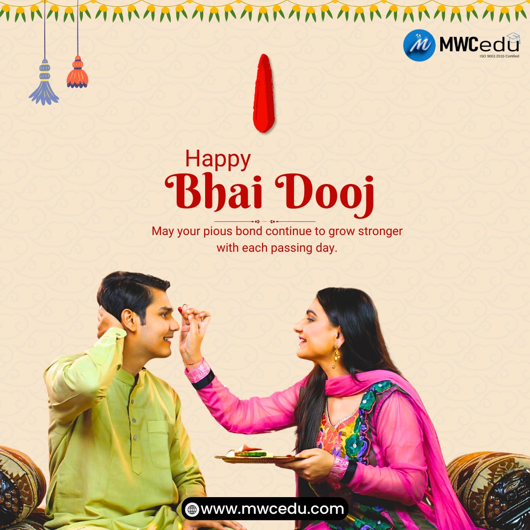 cedu_mw's tweet image. 🌸 May this Bhai Dooj bring joy, success, and endless blessings! 🙏
Cherish the moments that make your bond special. 💖
Happy Bhai Dooj to all brothers and sisters!
📲Call for more information - 80543-85544
#basiccomputerskills #learnexcel #advancedexcel #htmlcourse #mwcedu