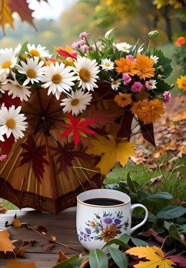 Salutiamo il nuovo giorno  senza pensare a chi o a cosa ieri ci ha deluso ma sperando che oggi la vita  ci regalerà un sorriso ! Buon giovedì aTUTTI ☕️🍁☺️🌻