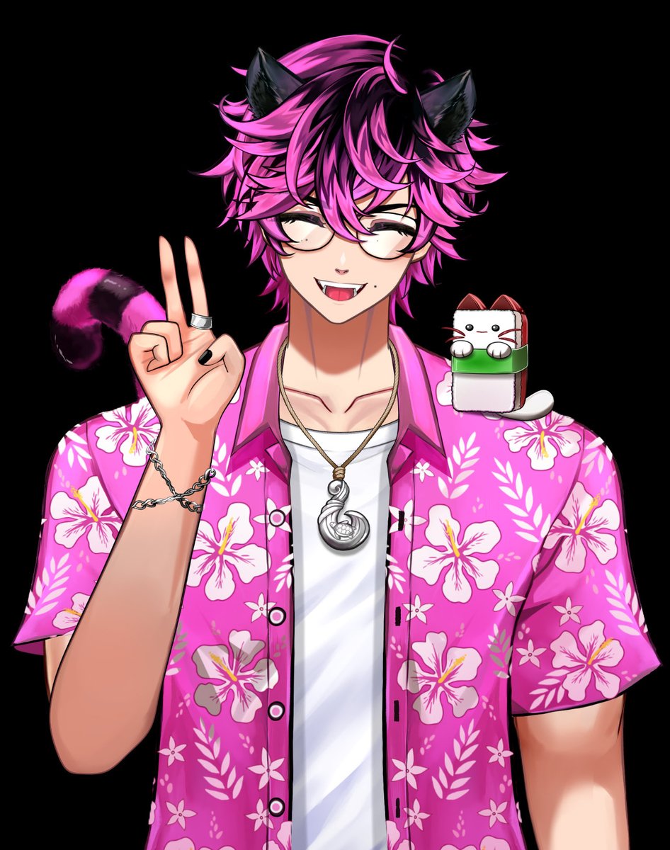 Hello! I’m Zeoxin!!!

I am a catboy vtuber that loves the color pink and my little musubi cat Subi!!!