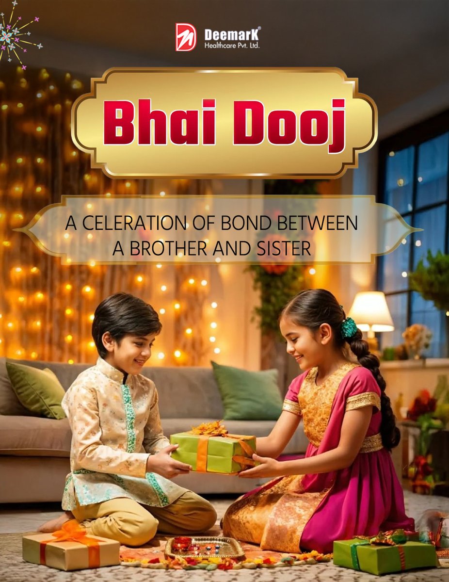 deemarkofficial's tweet photo. 👫 Bhai Dooj — A Celebration of Unbreakable Bond!
The love, laughter, and lifelong promise between a brother and sister make this day truly special.
May your bond grow stronger with each passing year. 💖
#Deemark #BhaiDooj #FestivalOfBond #BrotherAndSisterLove #IndianFestivals https://t.co/0eq5pz1T19